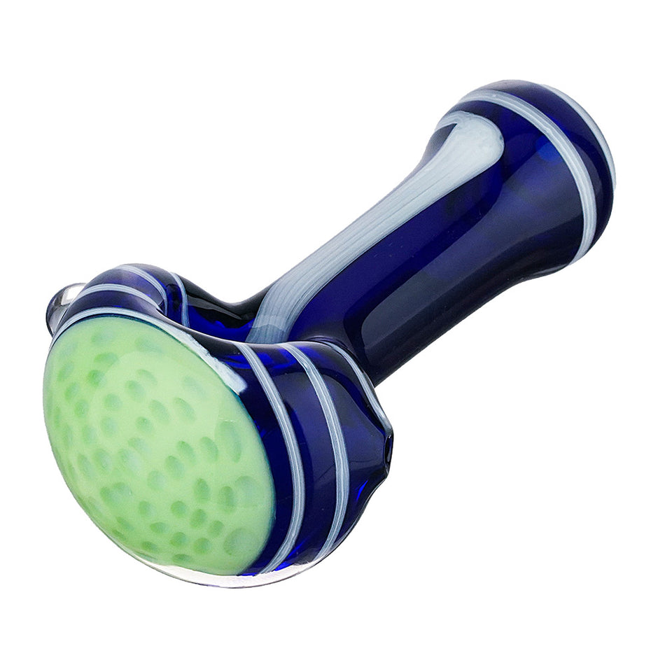 (HAND PIPE) 4" WHITE RIBBON ACCENT