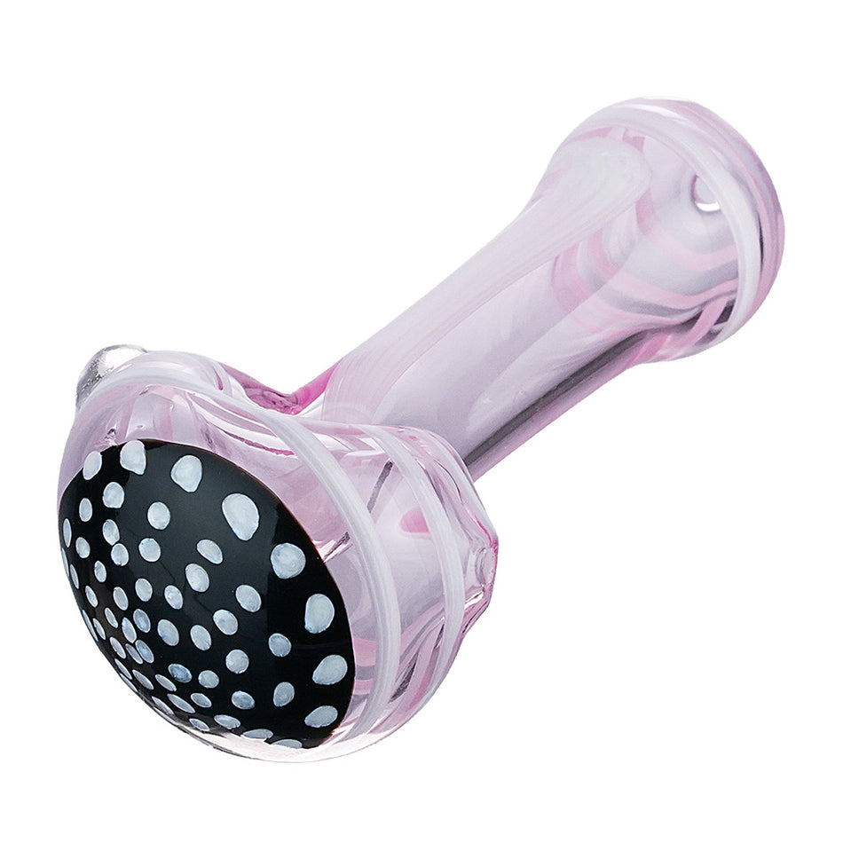 (HAND PIPE) 4" WHITE RIBBON ACCENT