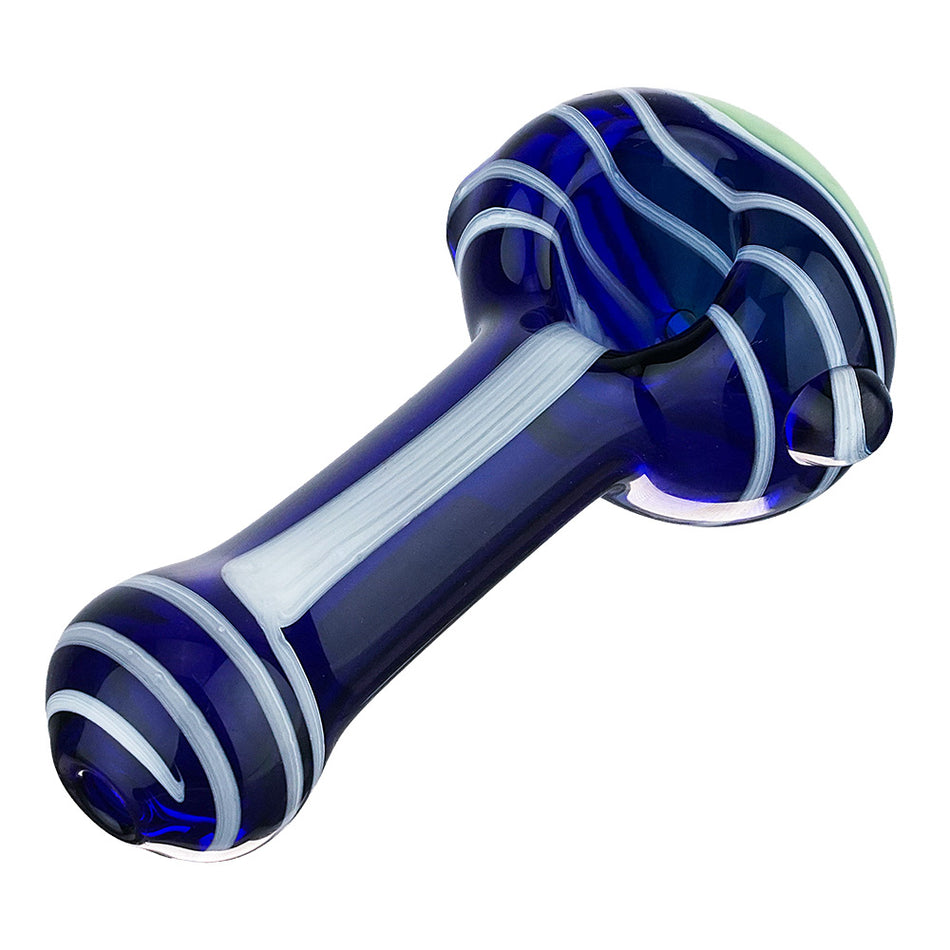 (HAND PIPE) 4" WHITE RIBBON ACCENT