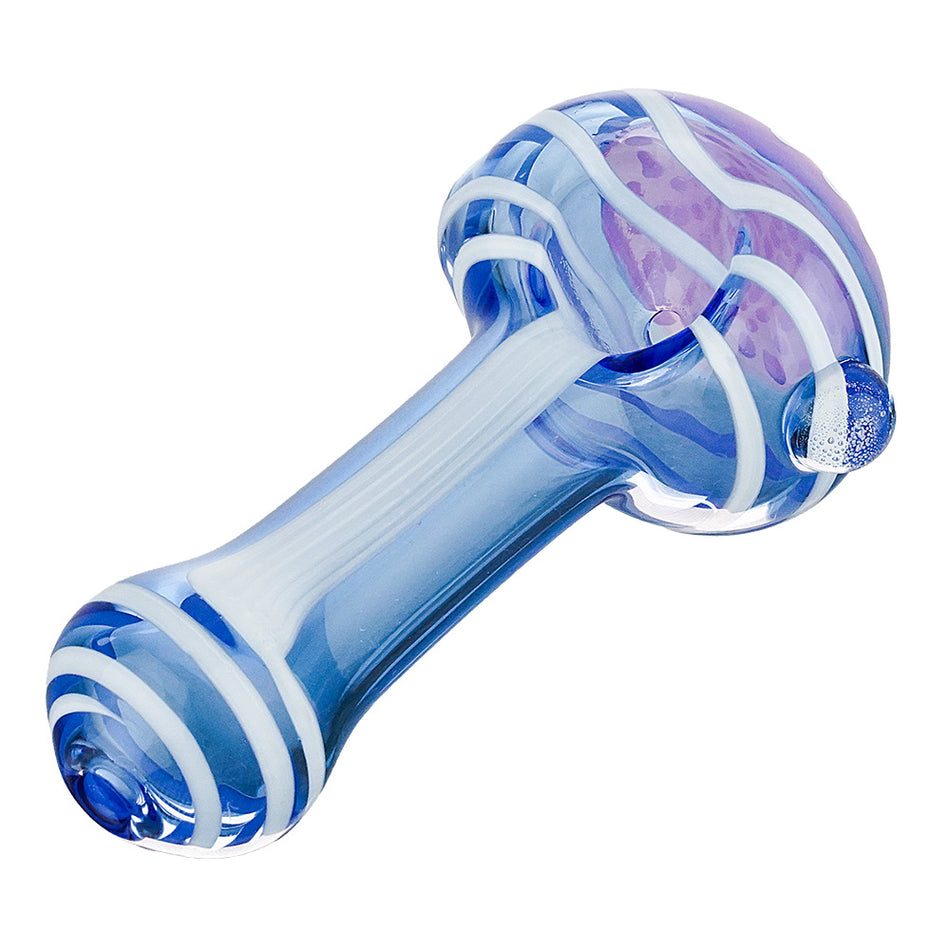 (HAND PIPE) 4" WHITE RIBBON ACCENT