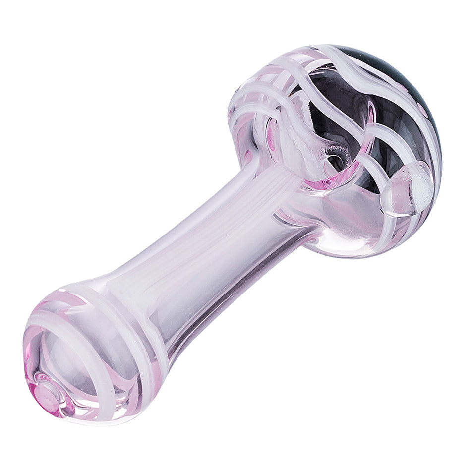 (HAND PIPE) 4" WHITE RIBBON ACCENT