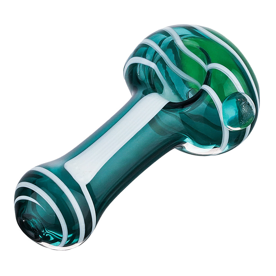 (HAND PIPE) 4" WHITE RIBBON ACCENT