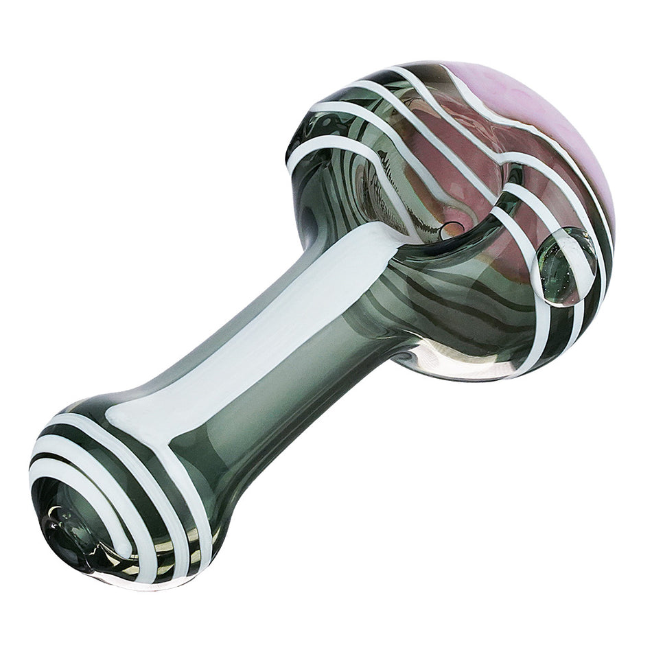 (HAND PIPE) 4" WHITE RIBBON ACCENT
