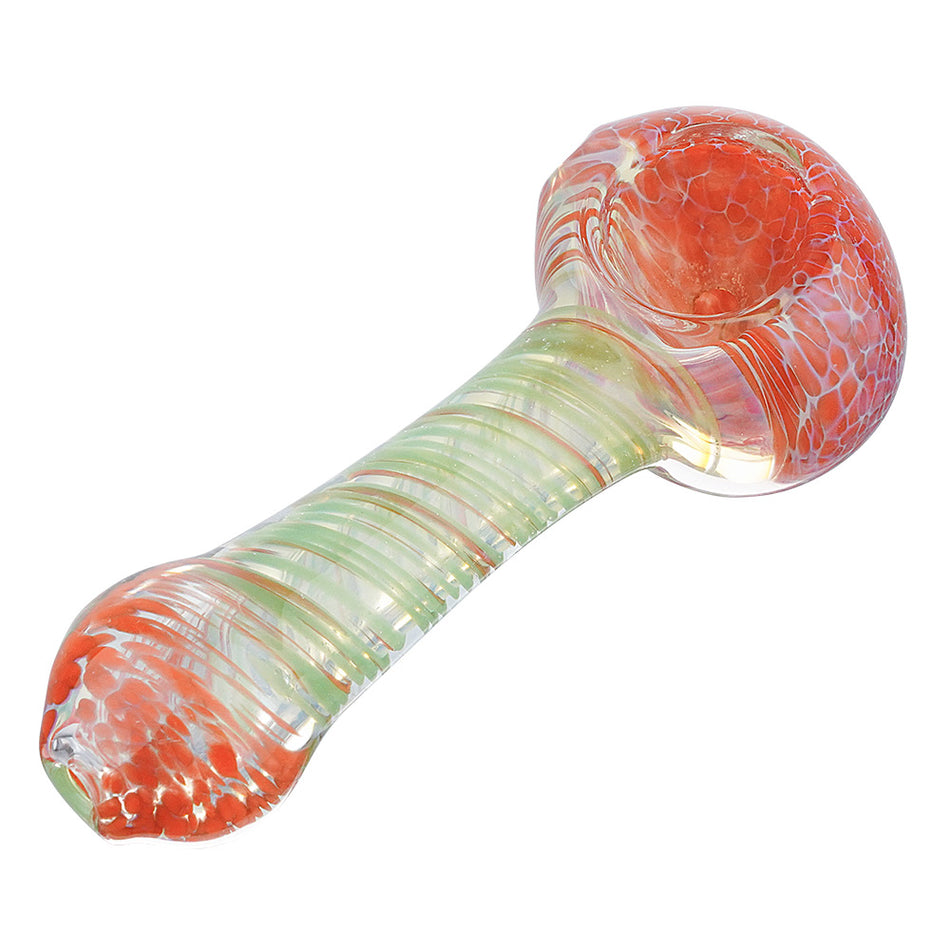 (HAND PIPE) 3.5" SWIRL STRIPE - ASSORTED