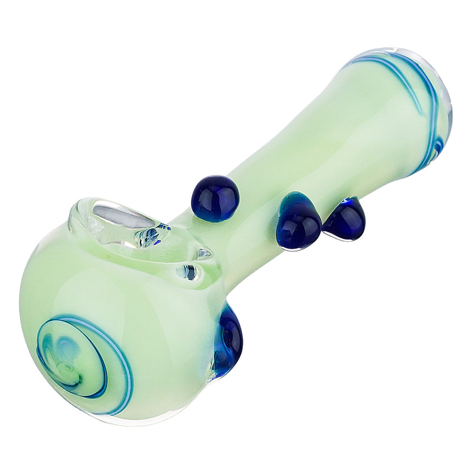 (HAND PIPE) 4.5" GRIP DOTS ON BODY - GREEN