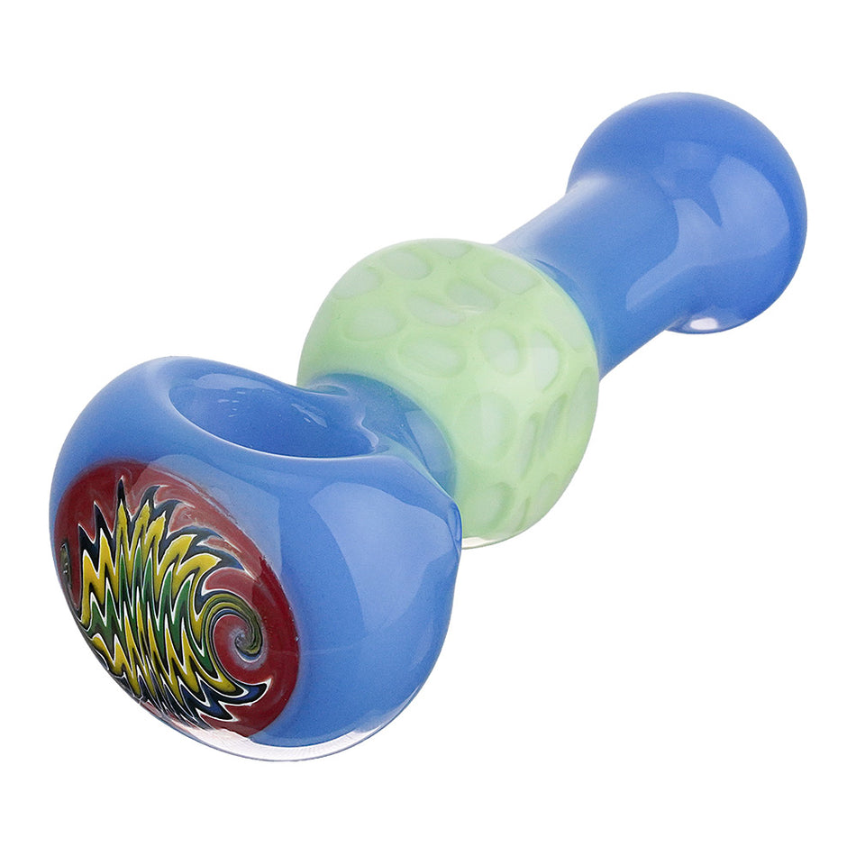 (HAND PIPE) 4.5" CUBE GRIP ON BODY