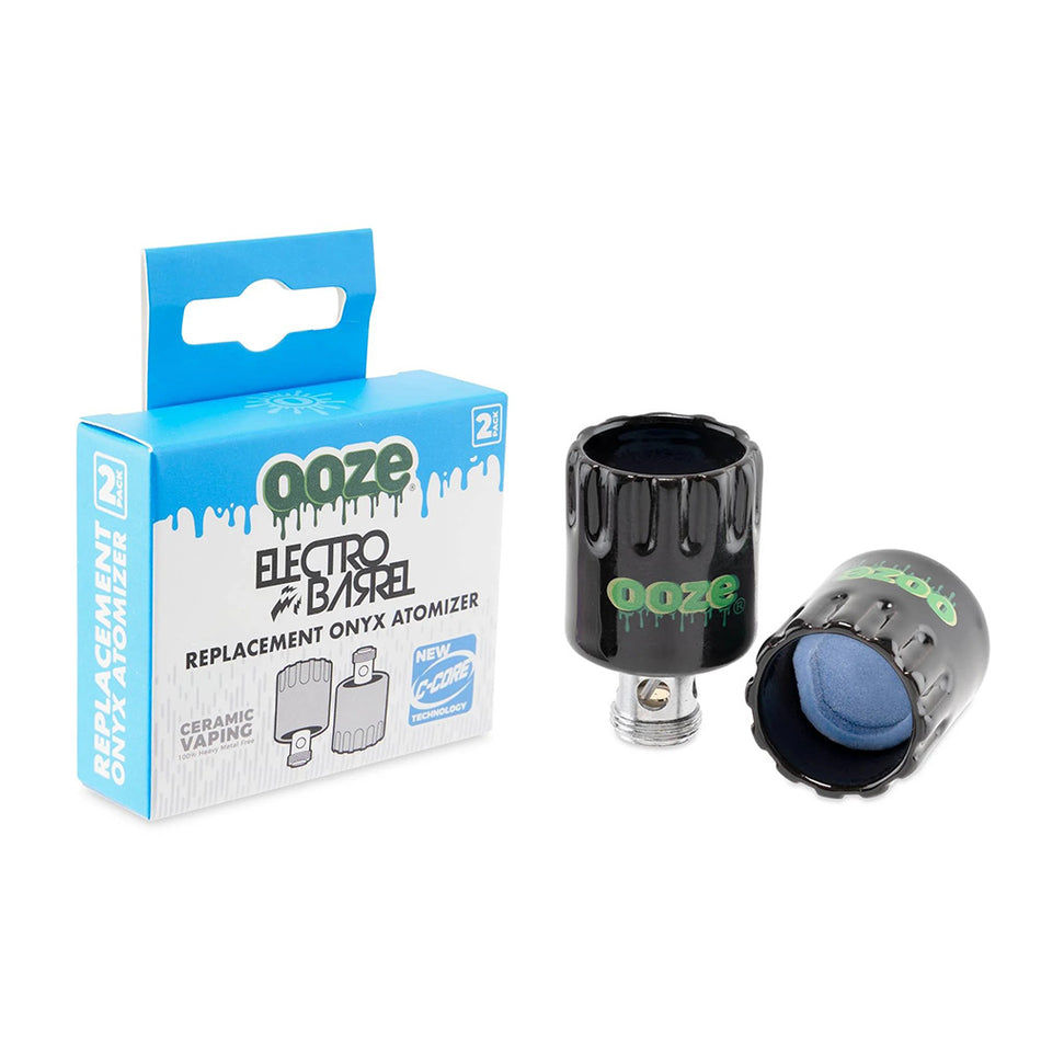 (VAPORIZER) OOZE ELECTRO BARREL ONYX ATOMIZER 2PK