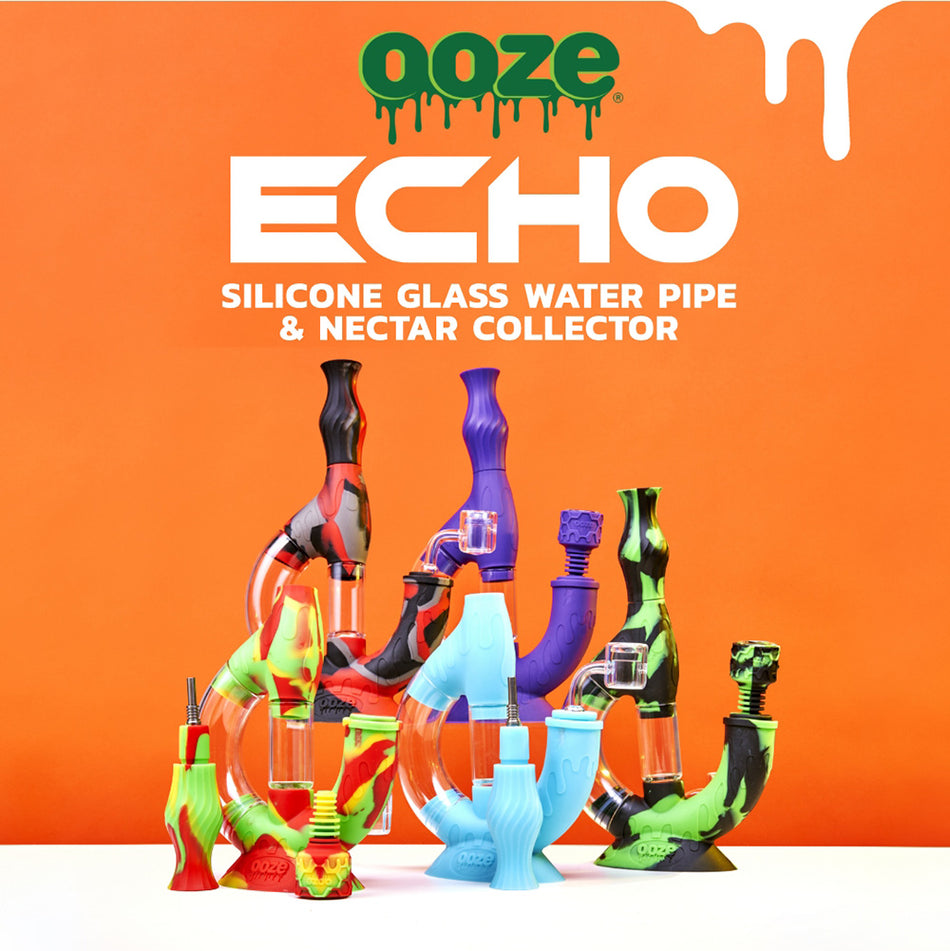OOZE ECHO SILICONE WATER PIPE & NECTAR COLLECTOR