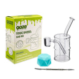 OOZE QUARTZ MINI RIG TOXIC BARREL - CLEAR