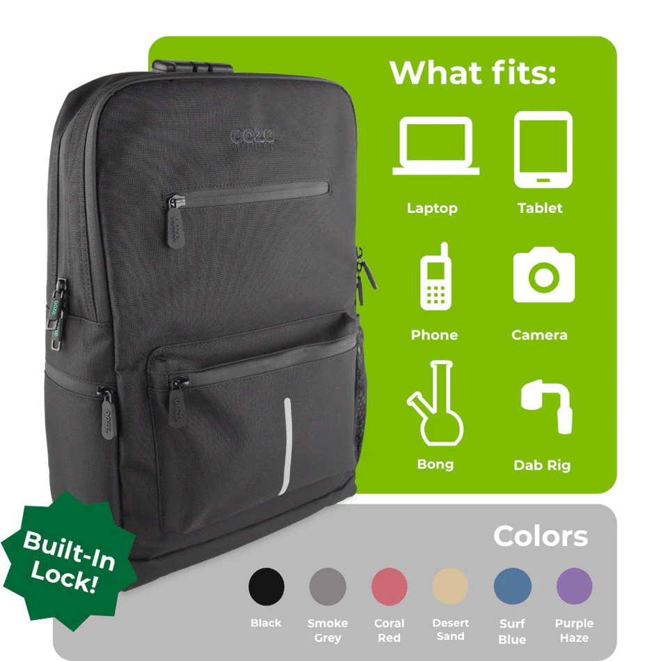 OOZE SMELL PROOF BACKPACK - TRAVELER SERIES 2