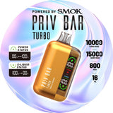 (DISPOSABLE) PRIV BAR TURBO BY SMOK 15K 16ML - 5CT
