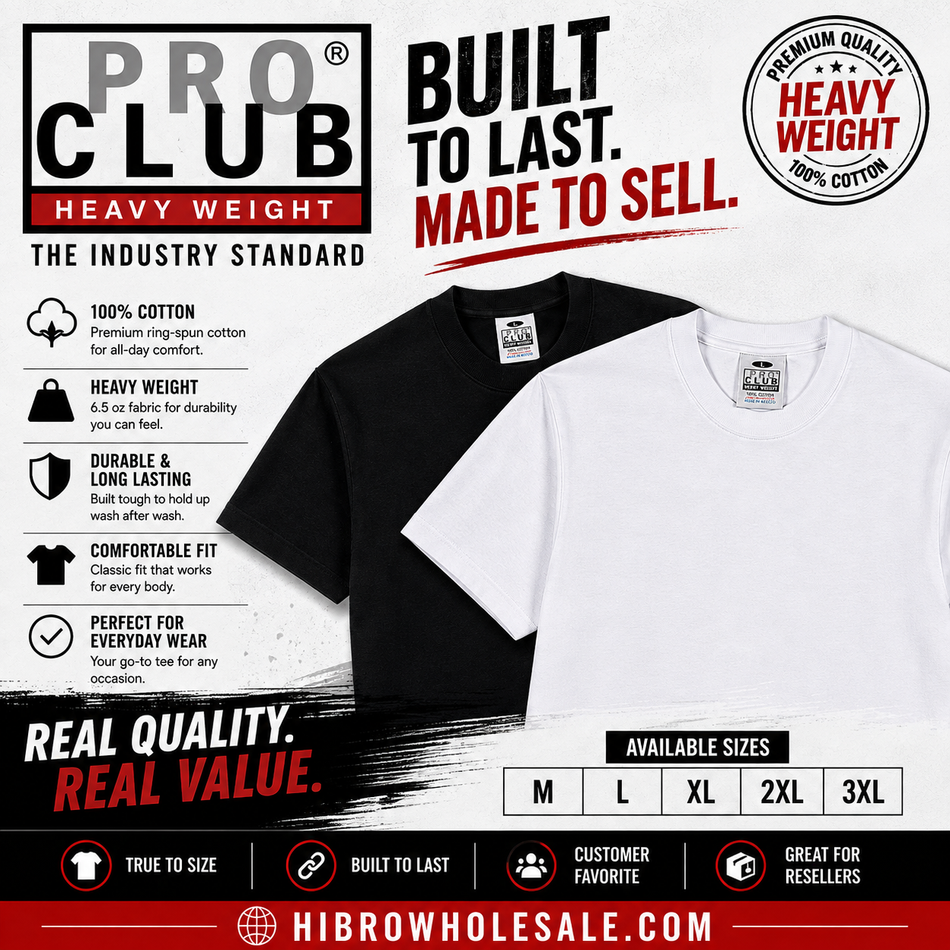 (T-SHIRTS) PROCLUB HEAVY WEIGHT