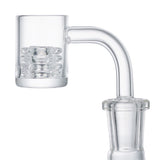 (BANGER SET) 25mm BANGER WITH 20mm DIAMOND KNOT INSERT SET - CLEAR