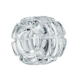 (BANGER SET) 25mm BANGER WITH 20mm DIAMOND KNOT INSERT SET - CLEAR