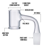 (QUARTZ BANGER) HIGH END WELDLESS BANGER 14mm 45°
