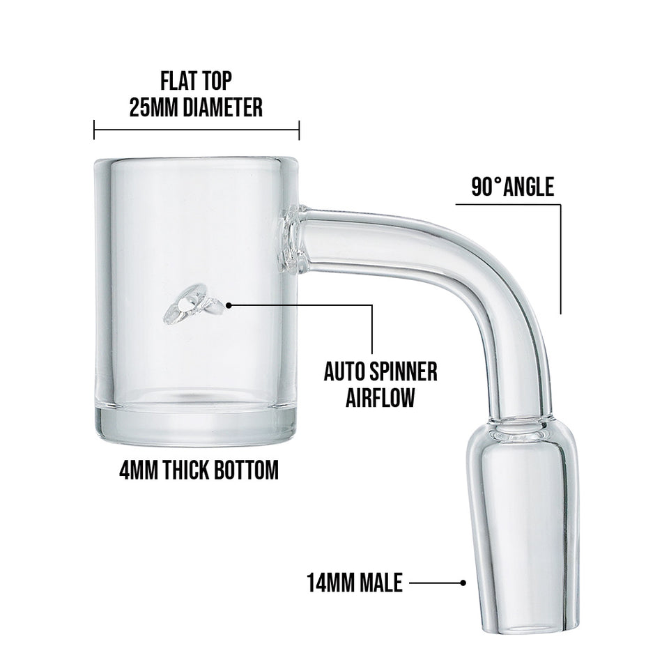 (QUARTZ BANGER) FLAT TOP AUTO SPINNER