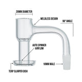 (QUARTZ BANGER) WELDLESS TERP SLURPER 10mm 90°