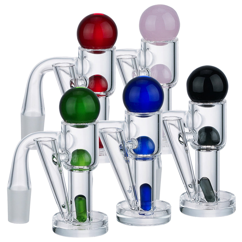 (QUARTZ BANGER) TERP SLURPER SET WITH DABBER HOLDER - GREEN