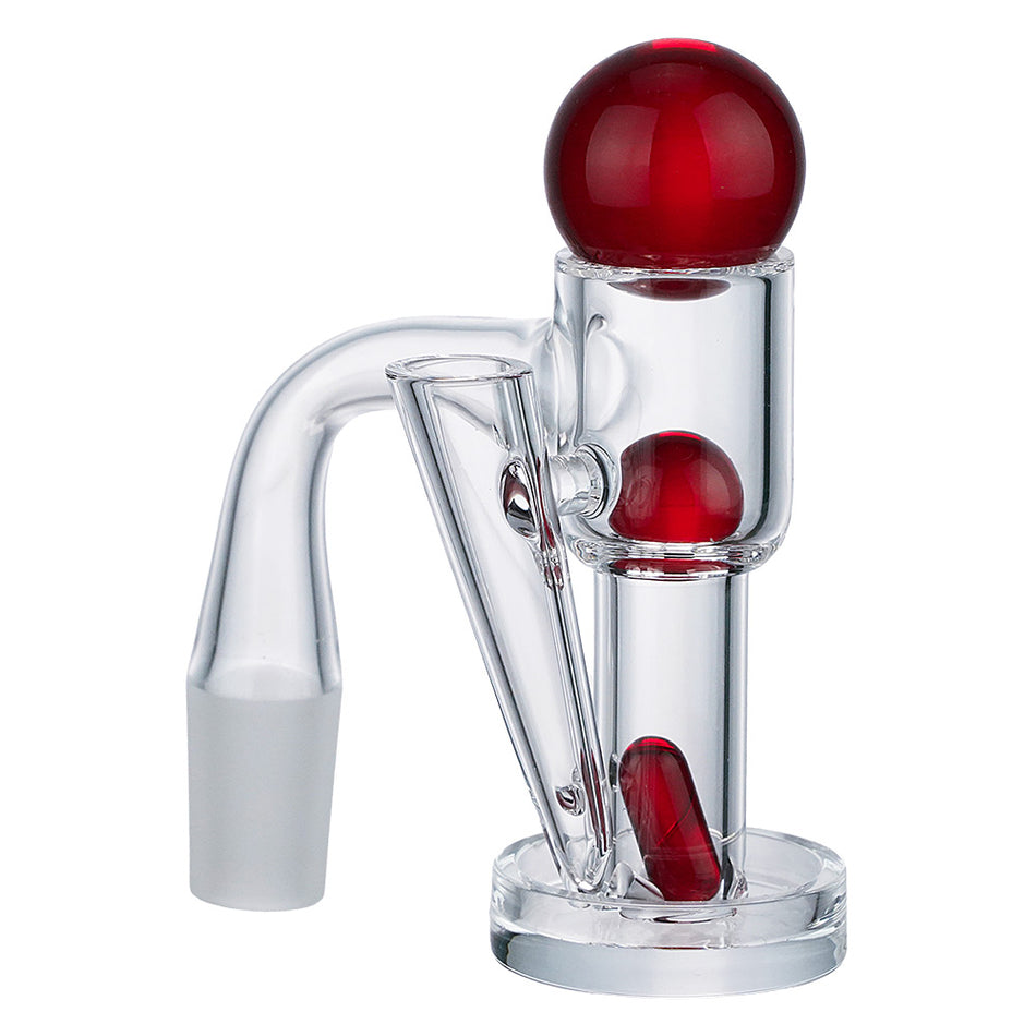 (QUARTZ BANGER) TERP SLURPER SET WITH DABBER HOLDER - RED