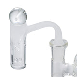 (BANGER SET) 14mm TERP SLURPER ENGRAVED SPINNING SET - WHITE