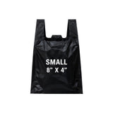REUSABLE GROCERY BAG SMALL 8" X 4" 57 MIC 300CT - BLACK