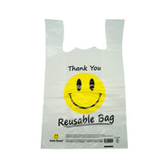 REUSABLE GROCERY BAG LARGE 13" X 7" 170CT - WHITE