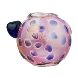 (HAND PIPE ) 5" SHINY DOTS PINK INSIDE - ASSORTED COLOR