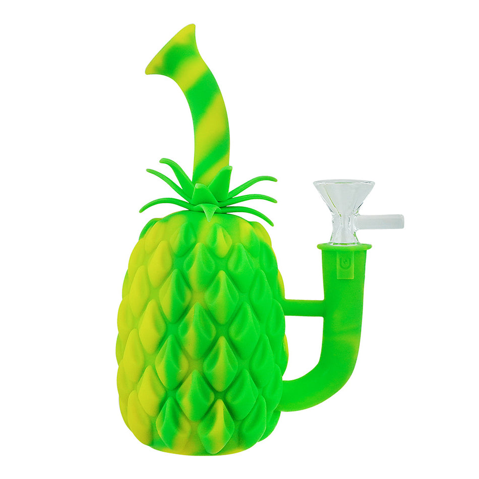 7" SILICONE PINEAPPLE WATER PIPE RIG STYLE