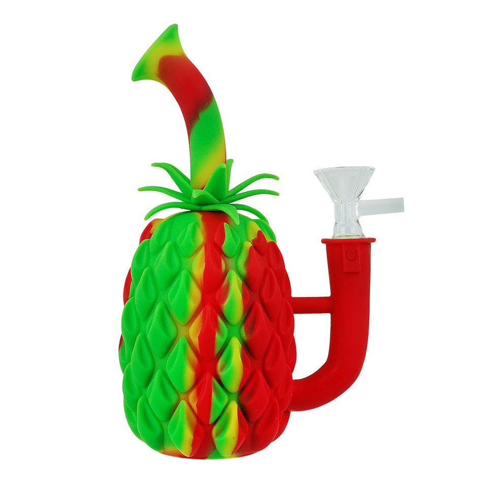 7" SILICONE PINEAPPLE WATER PIPE RIG STYLE