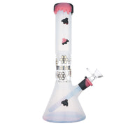 (SILICONE) STRATUS SEE THROUGH GLASS PERC - UV CRIMSON