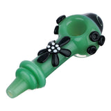 (HAND PIPE) 4.5" FLOWER ON BODY