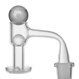 (BANGER SET) QUARTZ BANGER 3PC SEE THROUGH - SMOKE