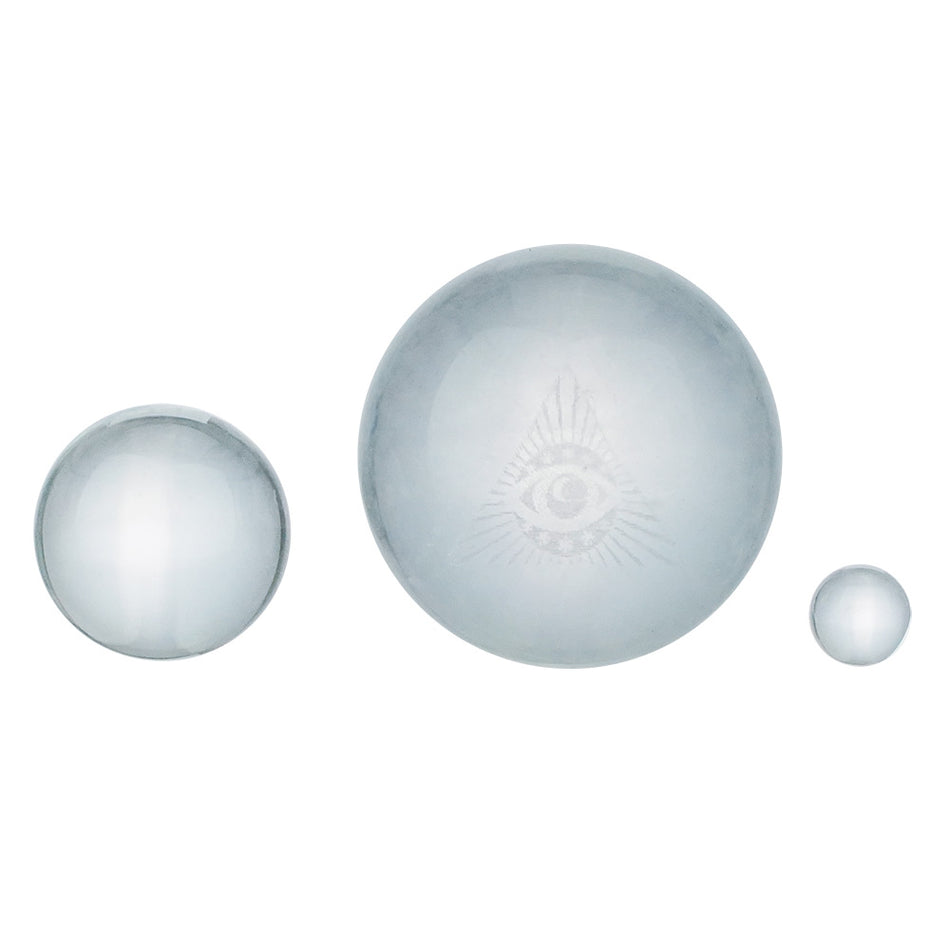 (BEADS SET) ENGRAVED DESIGN IN THE BALL 3CT IN A JAR