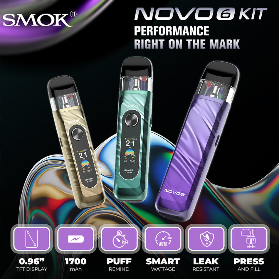 SMOK NOVO 6 KIT (POD COMPATIBLE WITH NOVO 5)