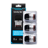 SMOK NOVO REPLACEMENT BLACK MESH - 3CT