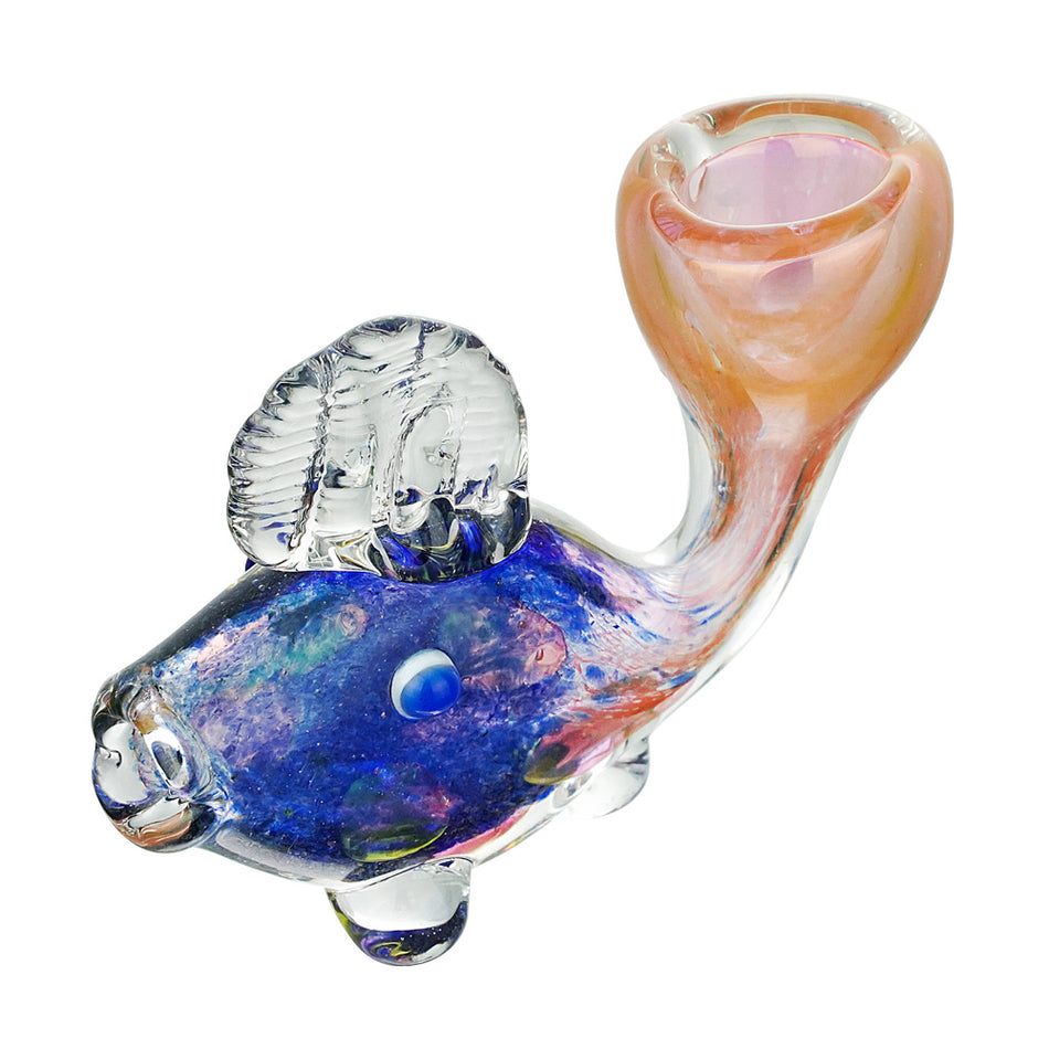 SPOON PIPE STANDING BLUE FISH