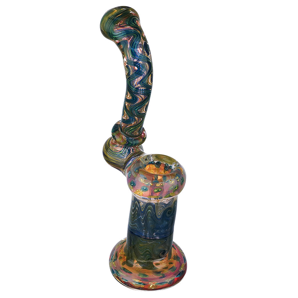 (BUBBLER) 7" WIGWAG GOLD FUMED