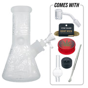 (WATER PIPE) 8" KTOO BEAKER SET ST250 - WHITE