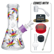 (WATER PIPE) 8" KTOO BEAKER SET ST256 - PURPLE