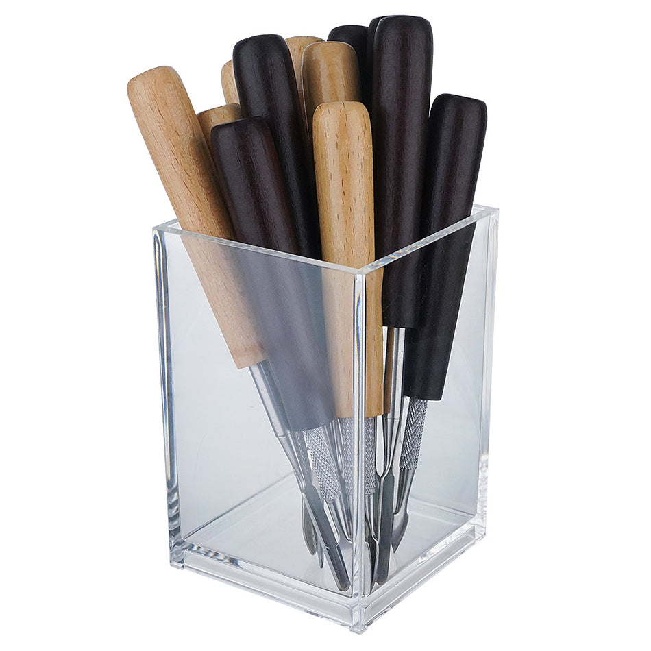 (DABBER) WOOD HANDLE DABBER 12CT - ASSORTED DESIGN