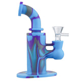 (WATER PIPE) 6.3" SILICON - PURPLE BLUE