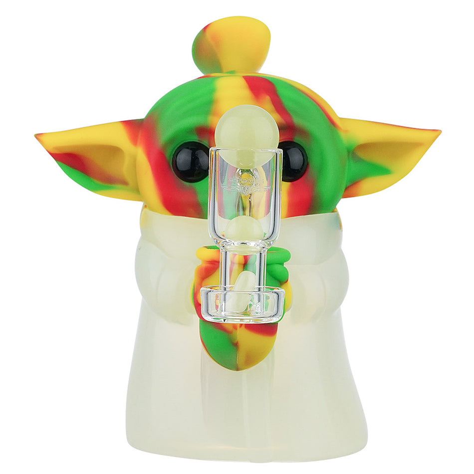 (RIG) 5" SILICONE YODA WITH SPINNING SET - RASTA