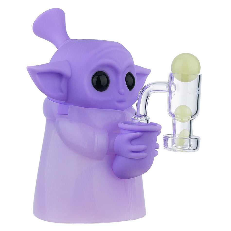 (RIG) 5" SILICONE YODA WITH SPINNING SET - ORCHID