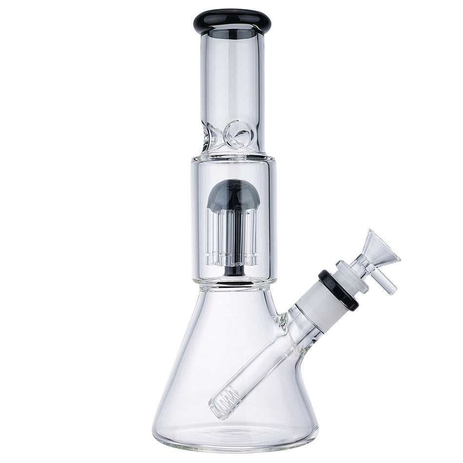 (WATER PIPE) 10" TREE PERC BEAKER - BLACK