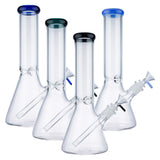 (WATER PIPE) 12" 7mm BEAKER - JADE BLUE