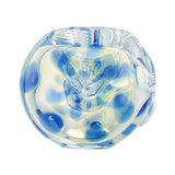 (HAND PIPE) 3.5" SHINY BLUE DOTS