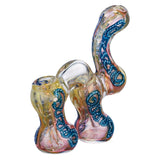 (BUBBLER) GOLD FUMED DOUBLE BUBBLER - ASSORTED