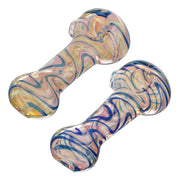 (HAND PIPE) 4" SHINNY COLOR LINES - ASSORTED COLOR