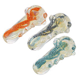 (HAND PIPE) 4" EXTRA HEAVY SPOON PIPE - ORANGE