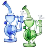 (RECYCLER) 9.5" BIOSPHERE COLOR TUBING - BLUE